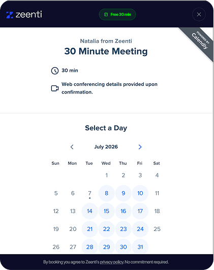 Schedule a 30 minute meeting